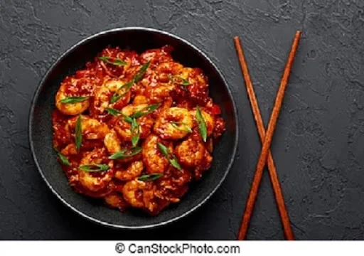 Schezwan Chilli Prawns