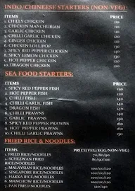 Tandoori Knight menu 1