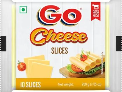 Go Cheese Go Plain Processed Cheese Slices - 200 gm