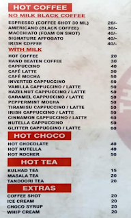 The Coffee Maker menu 1