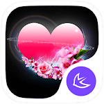 Cover Image of डाउनलोड Pink Heart-APUS Launcher theme 101 APK