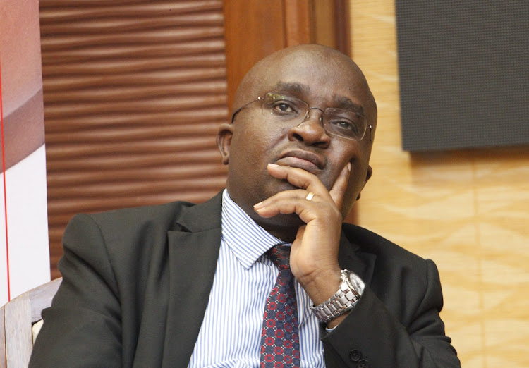 Deputy Auditor General Sylvester Kiini during a press briefing by KPMG in Nairobi on April 11,2019.