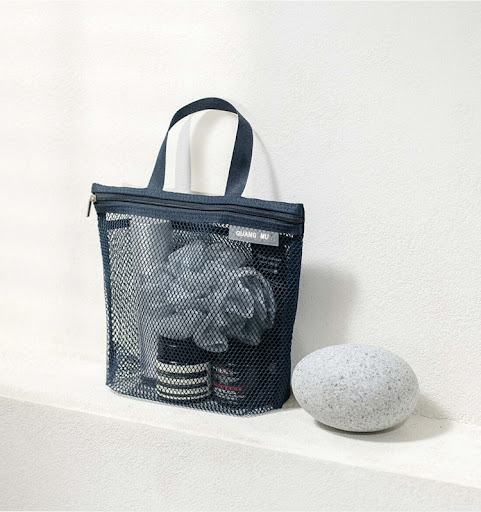Title 4, New Portable Makeup Mesh Waterproof Bath Bag. P...
