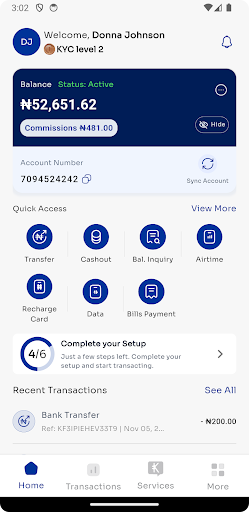 Screenshot Kolomoni Business Banking