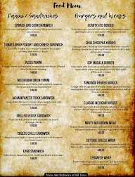 Loft 18 menu 2