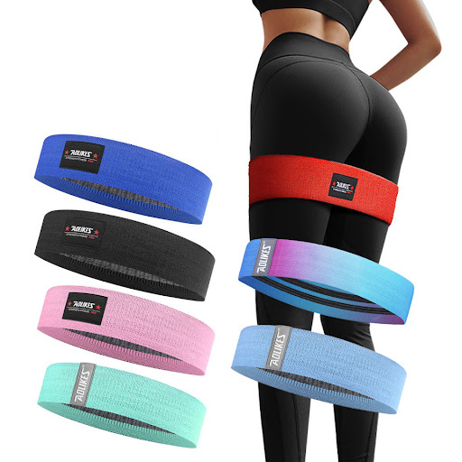 Title 5, Latex non-slip yoga stretch band for enhanced e...