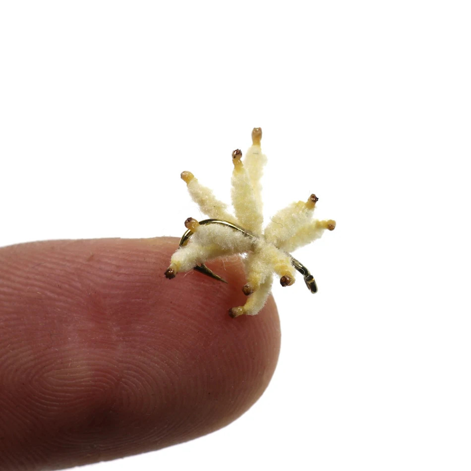 Hameçon de mouche, Imitation de ver de cheval rayé blanc, appât artificiel pain, pêche à la mouche plus efficace et attrayante