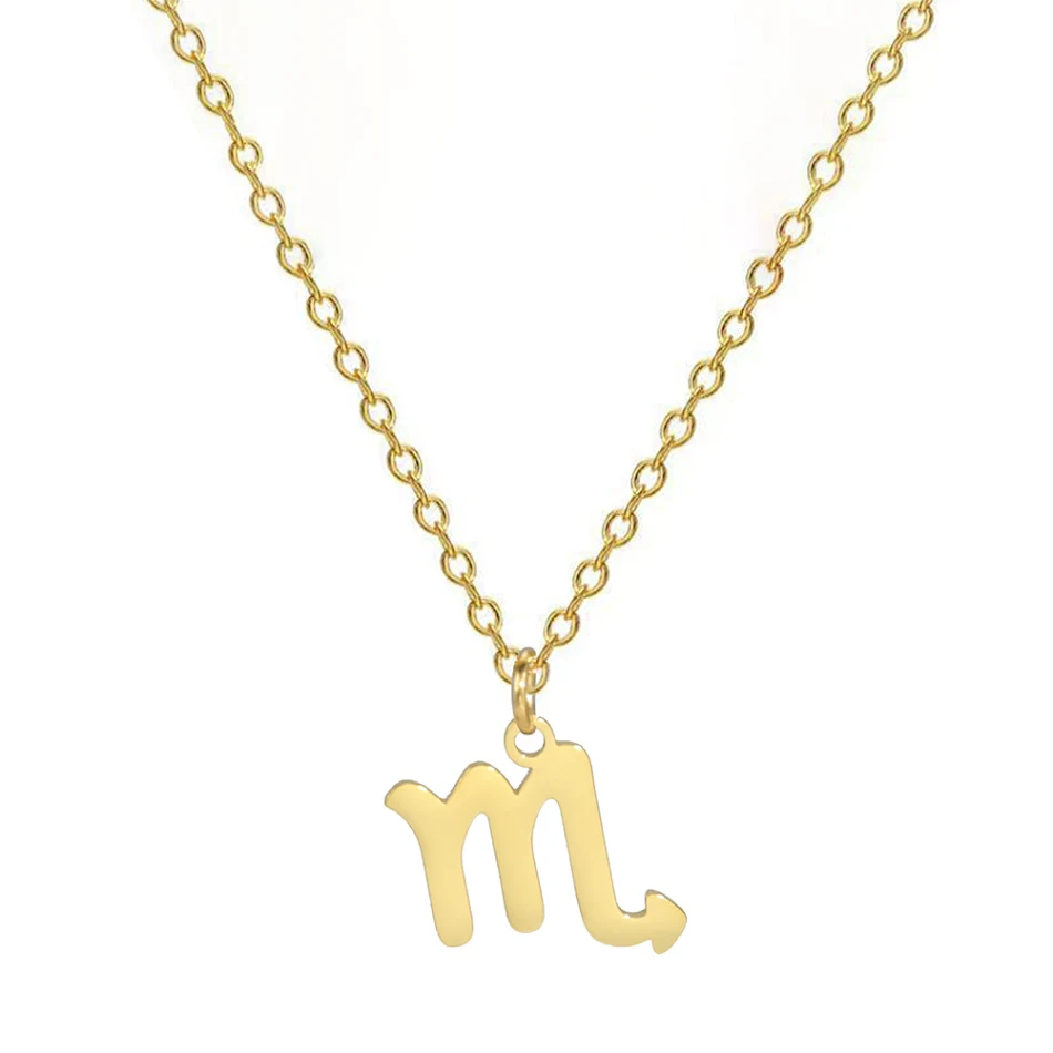 Roestvrijstalen halsketting met de Twaalf Sterrenbeelden, een elegante ketting om je sterrenbeeld en stijl te laten zien.