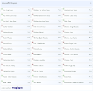 C Square menu 4