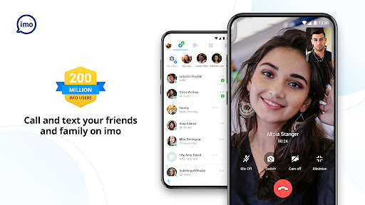 Screenshot imo beta -video calls and chat