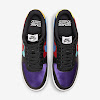 air force 1 '07 lv8 emb black / washed teal / coat purple / jim red