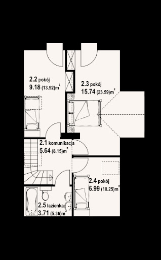 Rytowo dw19 - Rzut poddasza