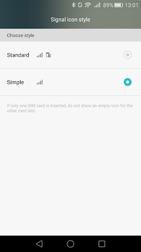 Honor 7 SIM Icon Settings