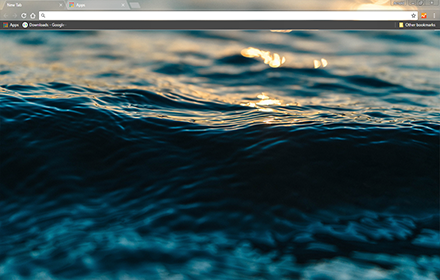 Dark Blue Water chrome extension