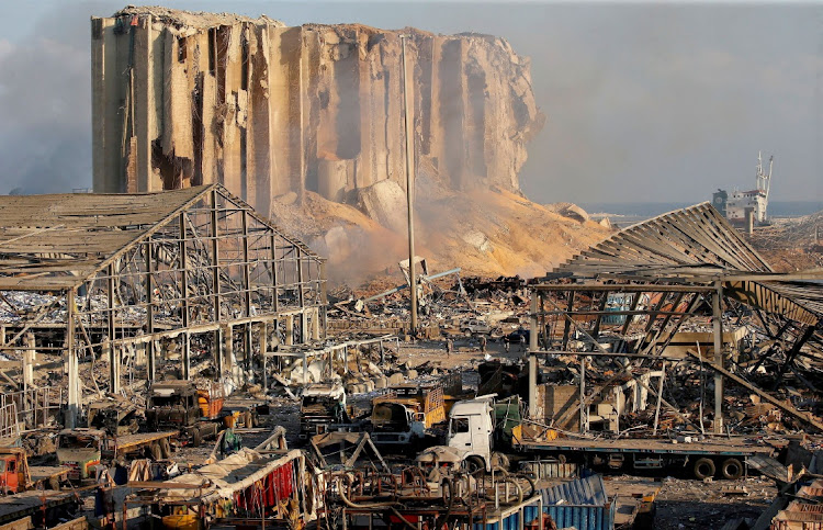 A general view shows the damage at the site of the August 2020 blast in Beirut's port area, Lebanon on August 5 2020. File Picture: REUTERS/MOHAMED AZAKIR