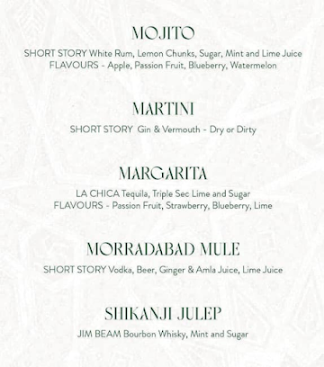 Qavalli menu 