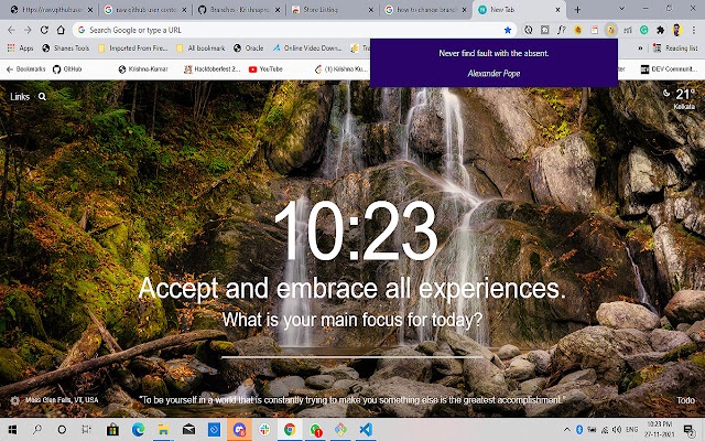 Inspirational Quotes chrome extension