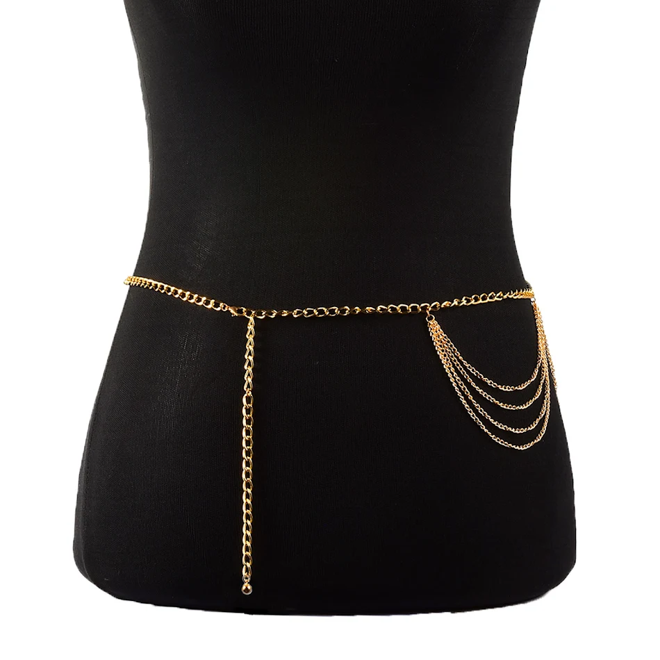 Ladies Vintage Punk Boho Body Chain. Enhance your style with this unique body jewelry. Perfect for bohemian and punk out