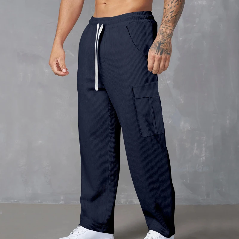 Title 7, Autumn Retro Leisure Cargo Mens Versatile Loos...