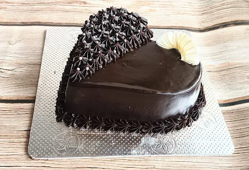 Chocolate Heart Cake Eggless