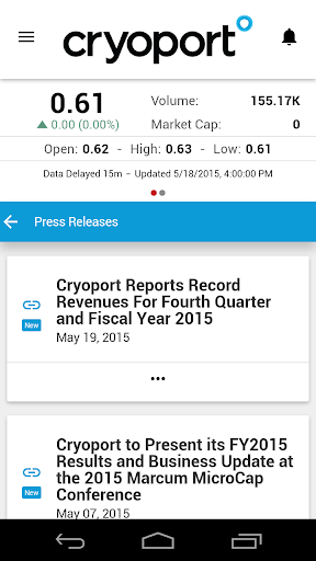 免費下載商業APP|Cryoport Investor Relations app開箱文|APP開箱王