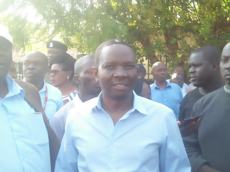 Embattled Kisumu Speaker Onyango Oloo speaks after he was barred from accessing the Assembly on Wednesday, September 18, 2019.