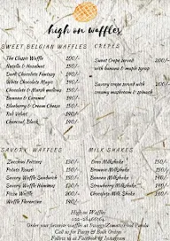 High On Waffles menu 4