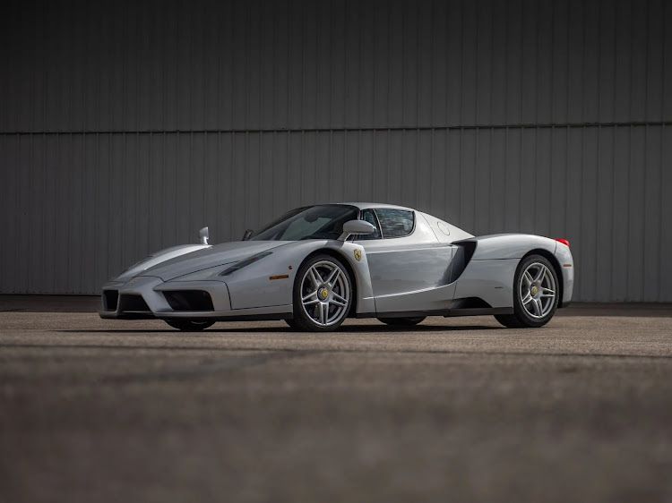 The Enzo Ferrari painted in rare colour and with under 300km on the clock.