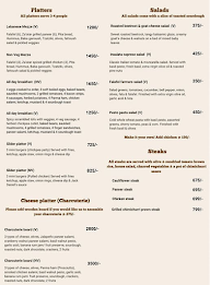 Dear A & M Cafe menu 1