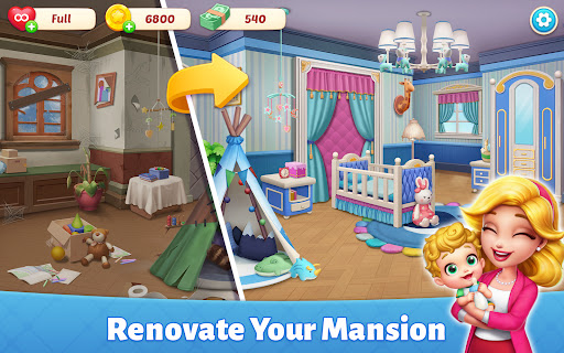 Screenshot Baby Mansion-home makeover