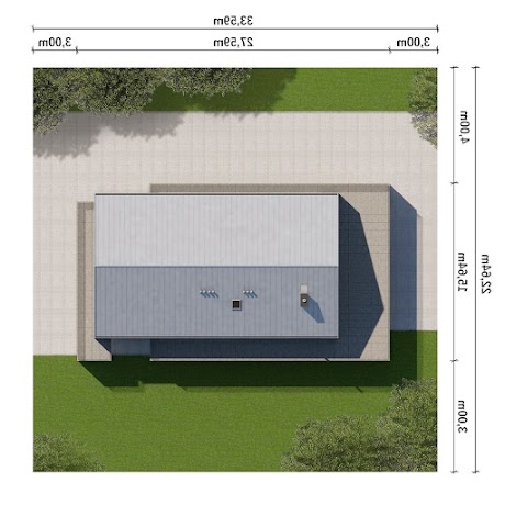 BMU-430 wariant 2 budynek usługowy - Sytuacja