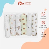 Gối Ôm Muslin Cho Bé Mochee 15X50Cm, Gối Ôm Trẻ Em Vải Xô Cotton Họa Tiết - Tôm Bebee Tb150