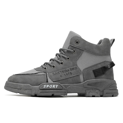 Title 7, Mens Casual High Top Canvas Martin Boots offer...