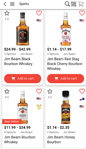 Screenshot Red Barn Liquors