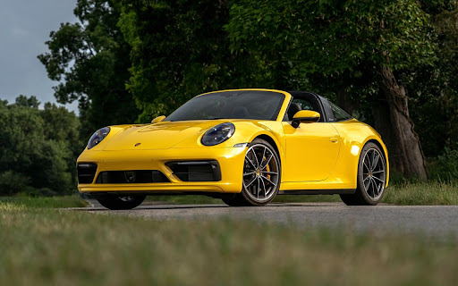 Bright Yellow Sports Car Shines in Summer's screenshot 2