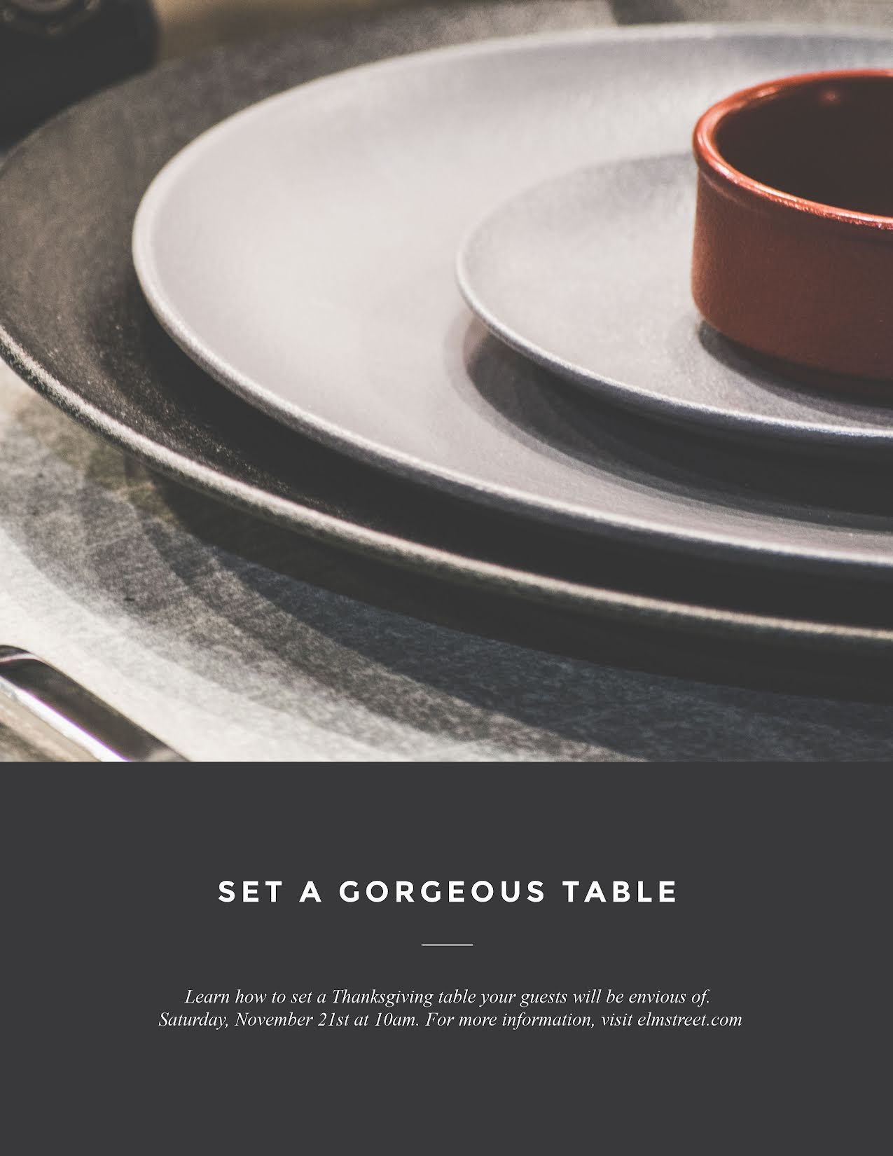 Thanksgiving Table Setting Template PicMonkey Templates