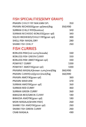 Lalit Bhel Puri menu 