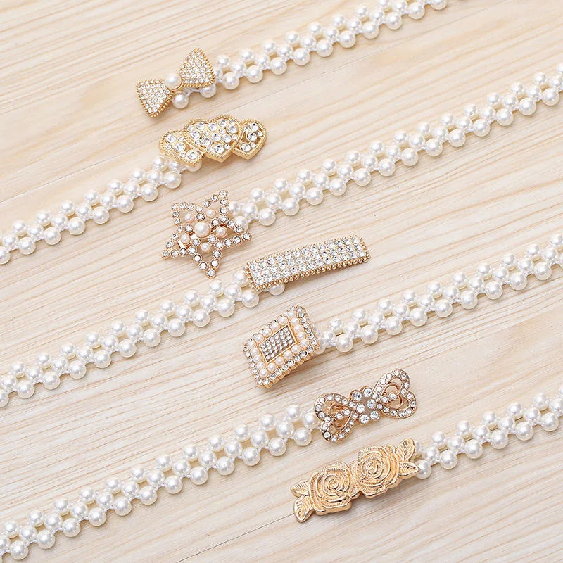 Title 1, Dames witte parel tailleketting Mode sieraden V...