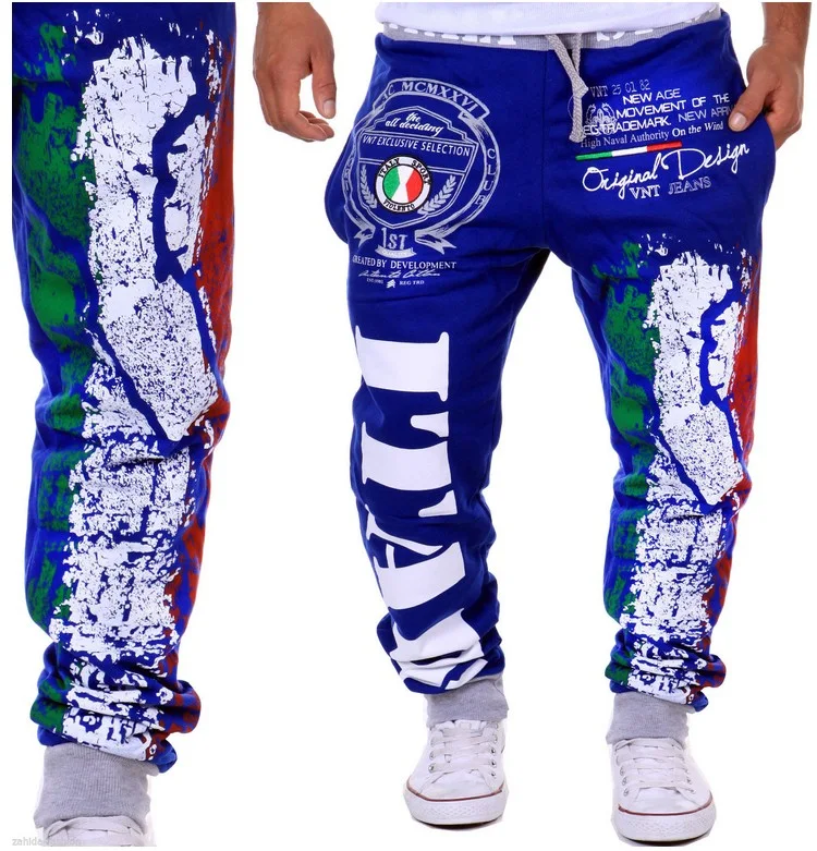 Title 7, Pantalones deportivos casuales con diseño estam...