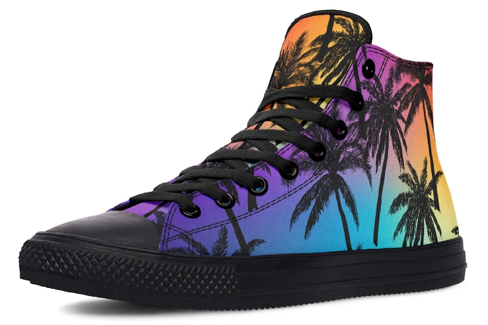 Bedrukte Hoge Canvas Schoenen voor Koppels Uniek Design Comfort en Stijlvolle Uitstraling Perfecte Schoenen voor Wandelingen en Samenzijn