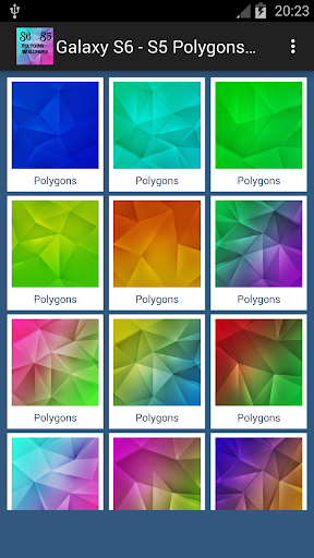 Galaxy S6-S5 Polygon Wallpaper