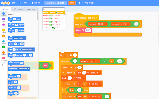 Scratch 3-Entwicklertools