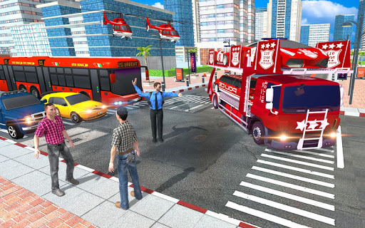 US Police Quad Bike Car Transporter Games