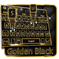 Golden Black Luxury Keyboard Theme