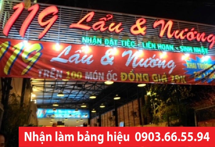 bảng hiệu quán cơm183