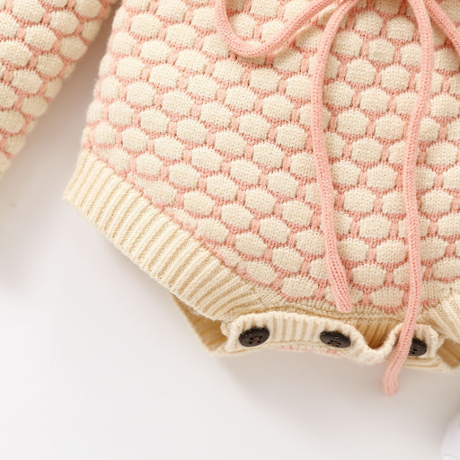 Title 5, Childrens Cotton Knitted One Piece Romper, sof...