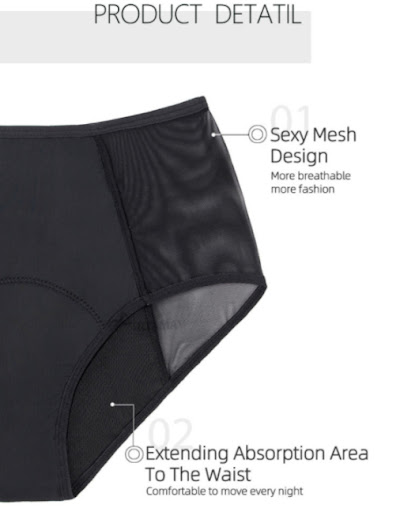 Title 8, 4-Layer Absorption Menstrual Briefs Leak-proof ...