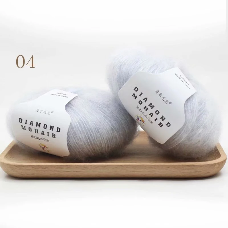 Title 19, Handgebreide sjaal van mohair wol, fijne Zuid-A...
