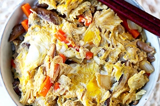Vegetable Oyakodon - 野菜 たっぷり親子丼