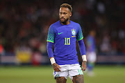 Neymar Jr of Brazil during a friendly international against Tunisia at Parc des Princes on September 27, 2022, in Paris.